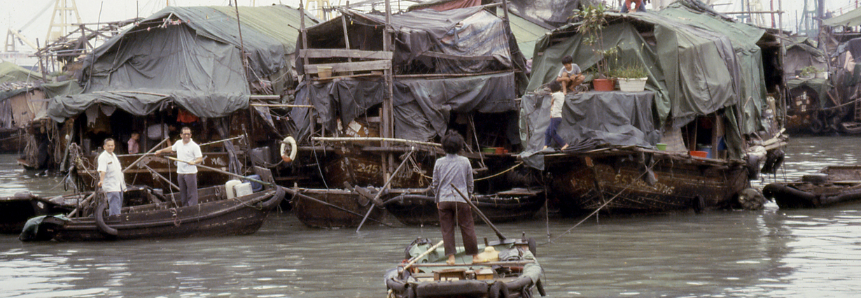 油麻地避風塘，1987年。